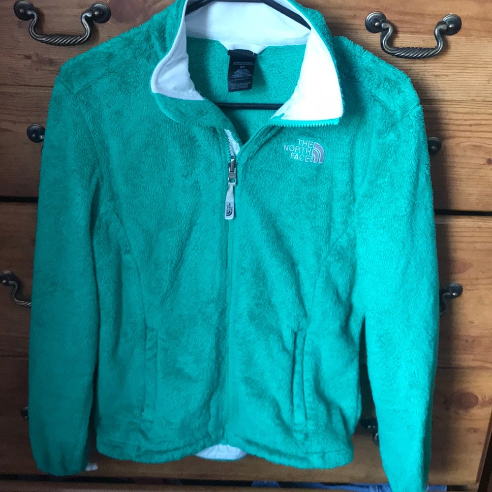 Green north face fleece jacket!💚